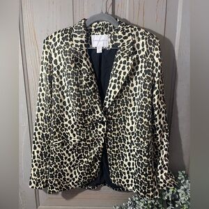 Carolina Belle Montreal Leopard Print Blazer Jacket